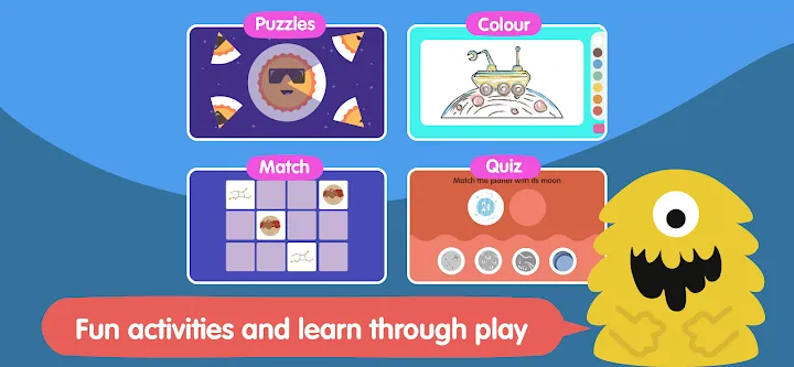 Zrzut 1 — ekran wyboru planet